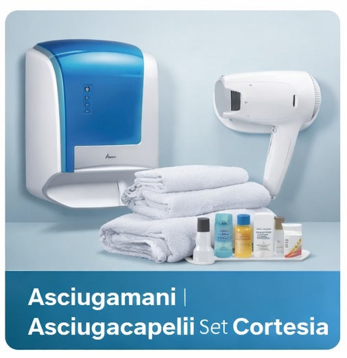 Asciugacapelli e asciugamani elettrici per hotel e B&B