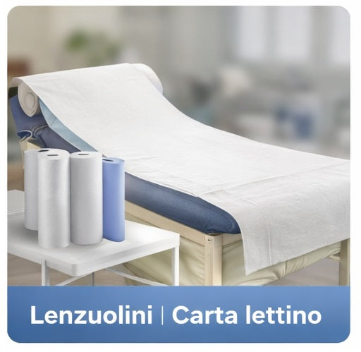 Lenzuolini in carta, traverse e prodotti per igiene professionale