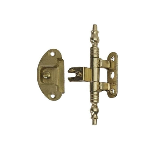Cerniera dorata in lega metallica per mobili antichi con basetta stile Arte Povera – A0114-40