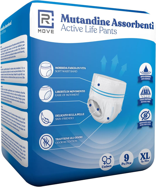 Mutandine assorbenti per adulti ActiveLife Pants XL 9 pz