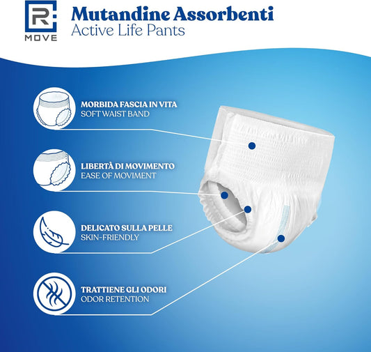 Mutandine assorbenti per adulti ActiveLife Pants L 10 pz