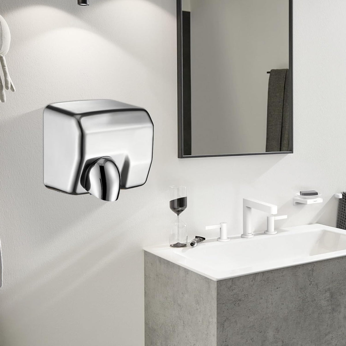Asciugamani elettrico professionale 2300W da parete Hotel, bar e ristoranti - immagine 6
