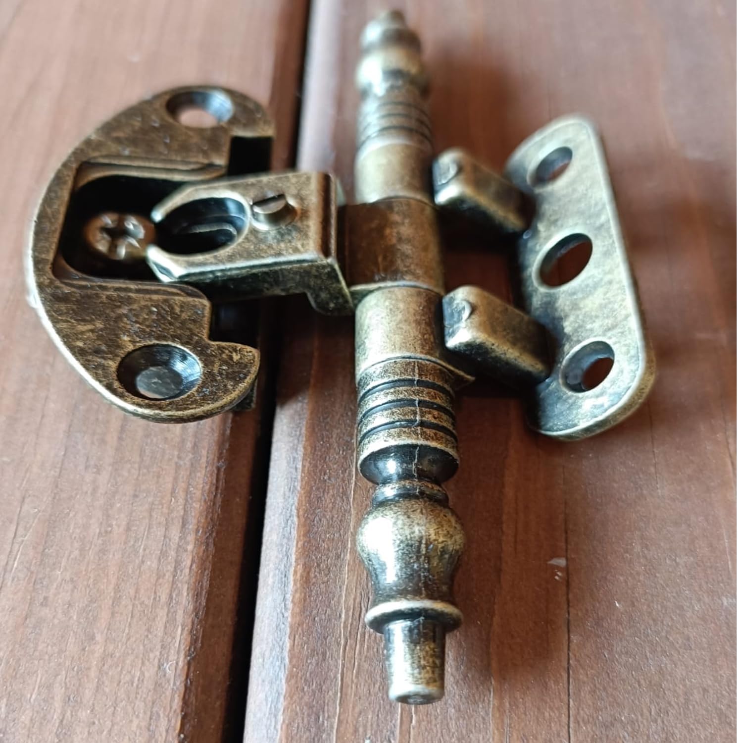 Cerniera bronzata in lega metallica per ante in battuta 46x14x14 mm – A0114-30