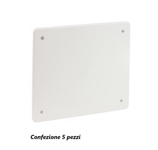 5 Pezzi Coperchio quadrato 92x92 mm per scatola derivazione - con viti