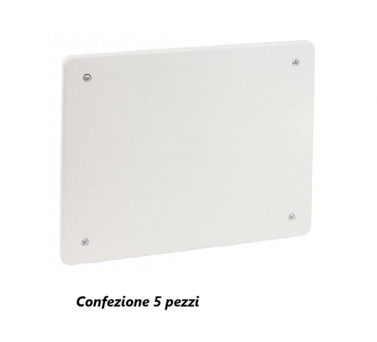 5 Pezzi Coperchio rettangolare 161x130 mm Misura 5 per scatola derivazione - con viti