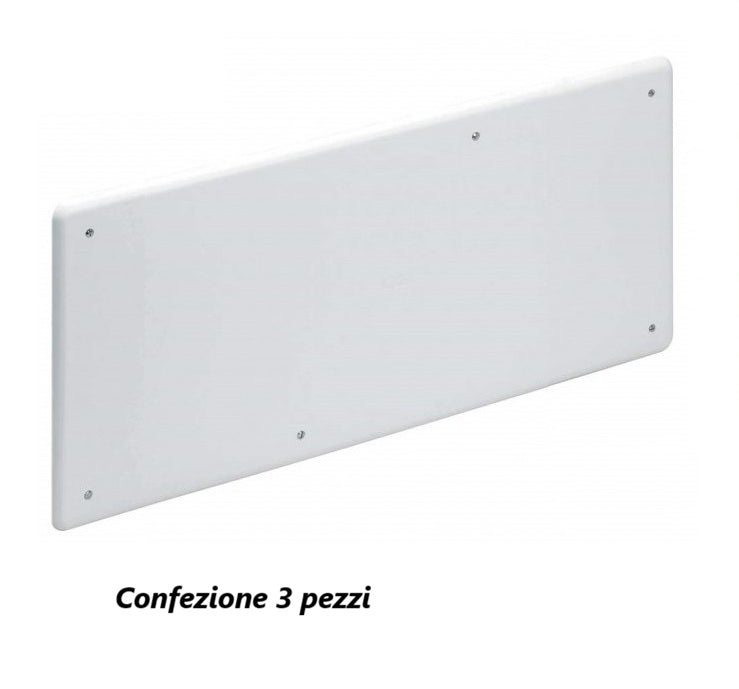 3 Pezzi Coperchio rettangolare 198x153 mm Misura 6 per scatola derivazione - con viti