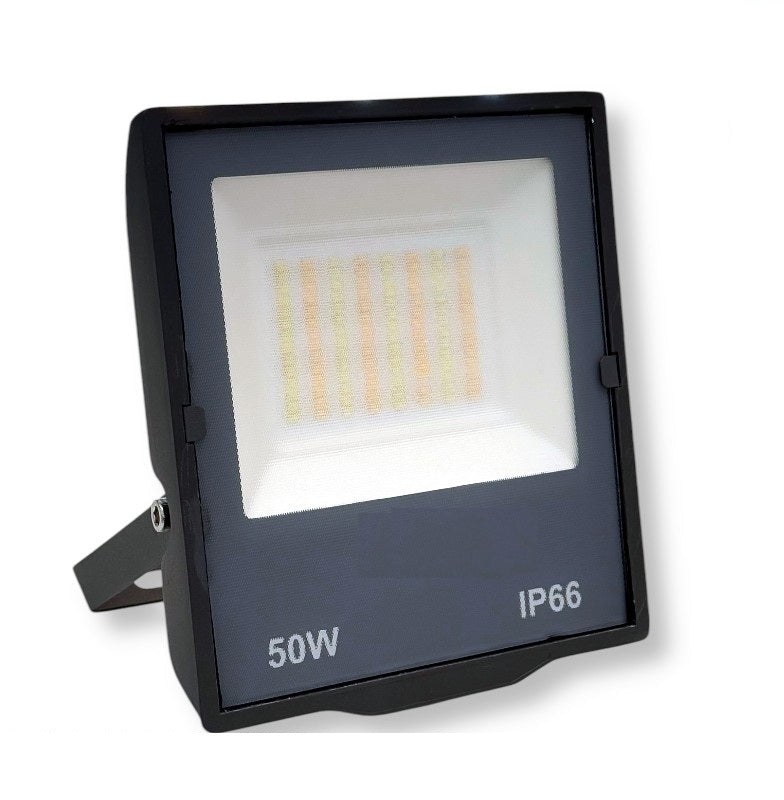 Faro LED Slim 50W da esterno IP66 CCT 3 in 1 - corpo grigio