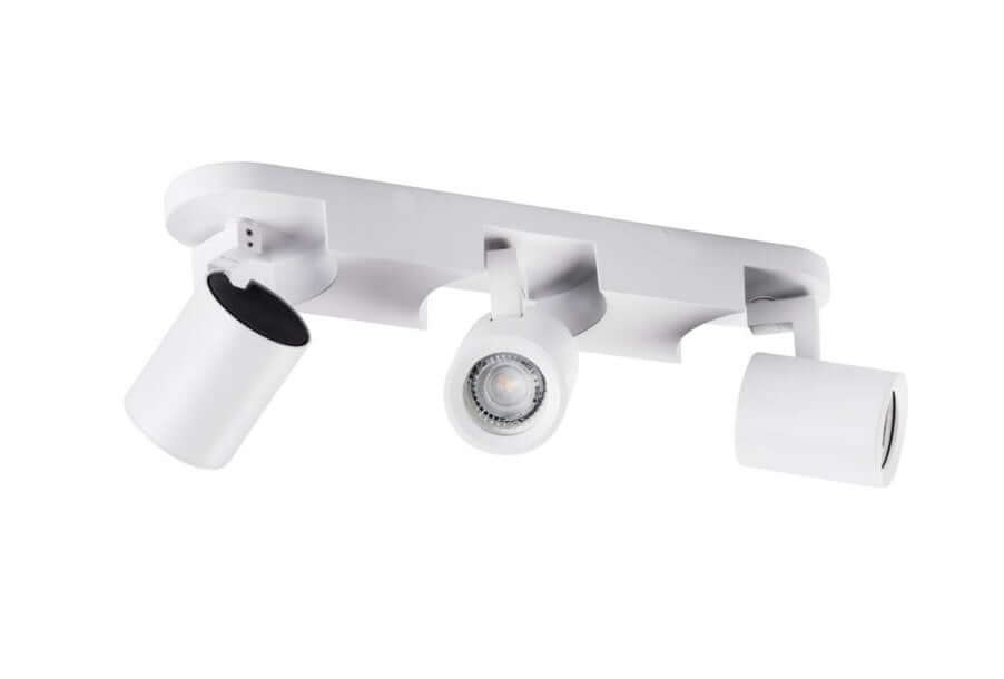 Applique GU10 da parete o soffitto con 3 teste orientabili - lampada direzionabile