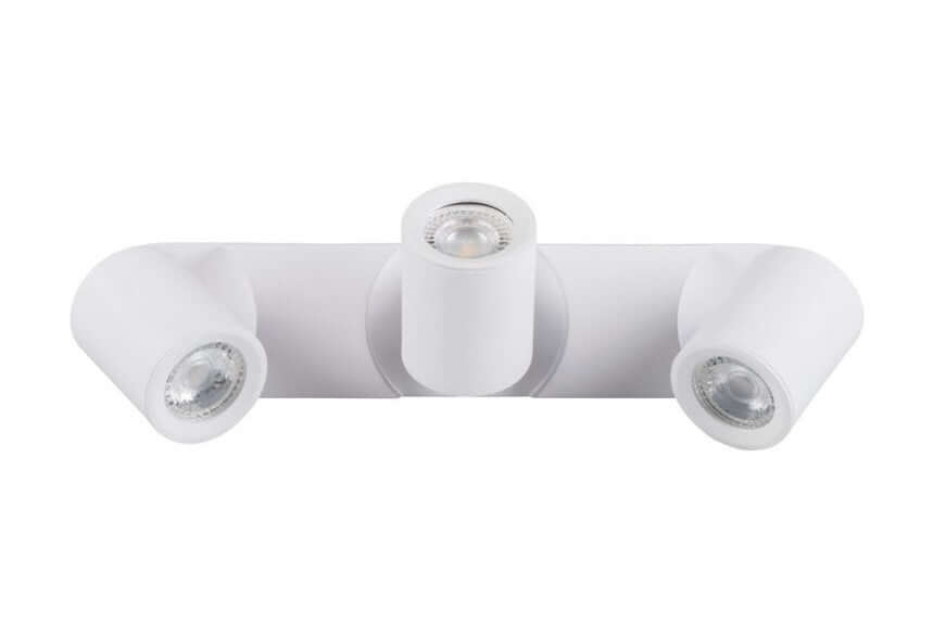 Applique GU10 da parete o soffitto con 3 teste orientabili - lampada direzionabile