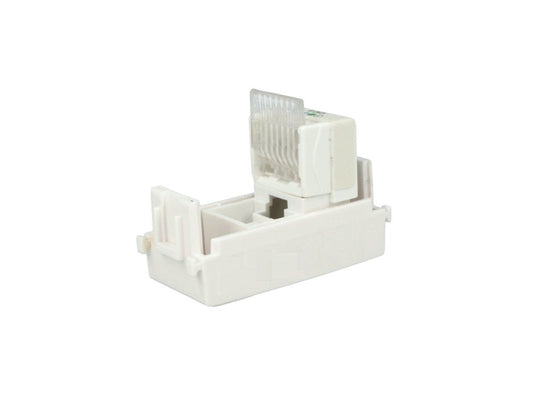 Presa telefonica RJ11 compatibile con Vimar Arke - Bianco - modulo da incasso per supporto e placca compatibile