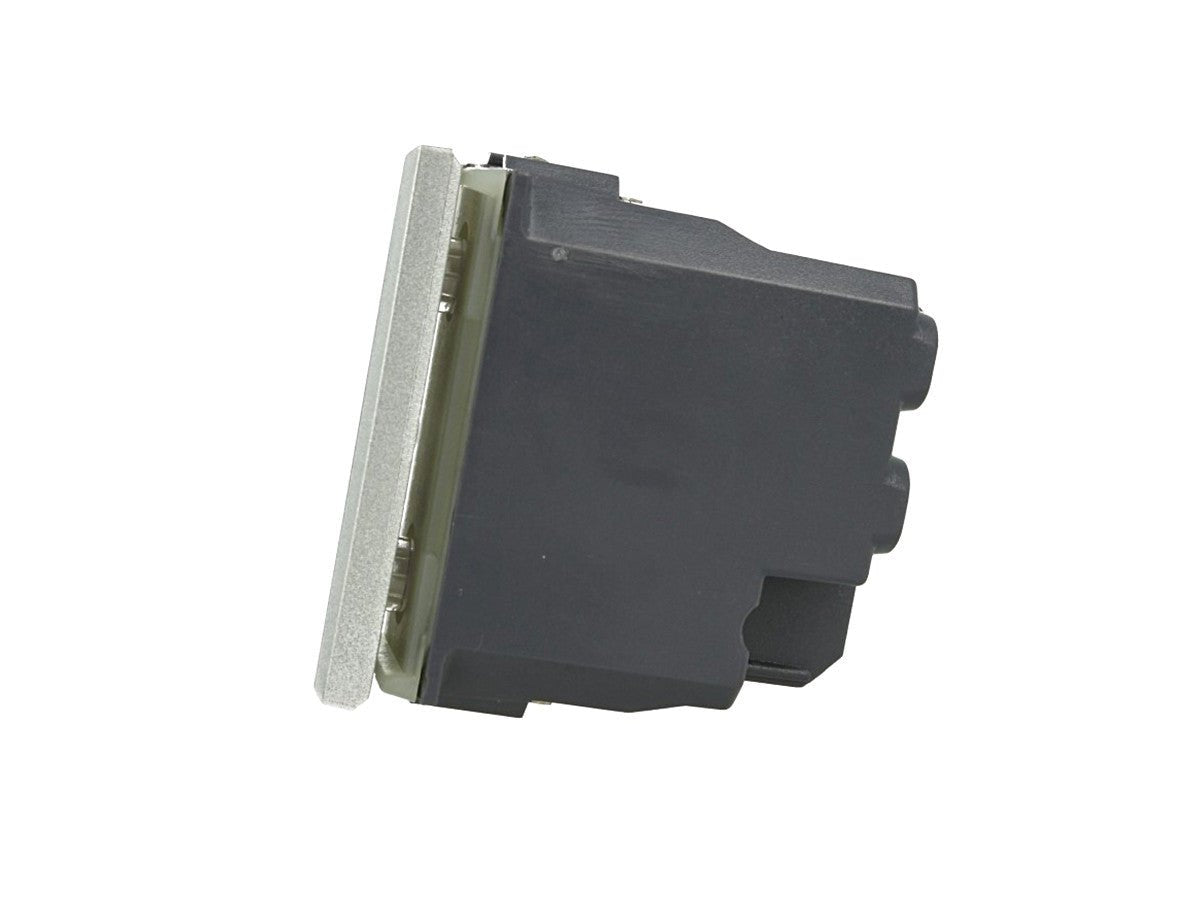 Deviatore assiale 1P compatibile con BTicino Axolute - modulo da incasso per supporto e placca compatibile