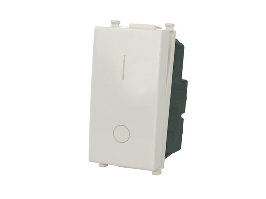 Interruttore bipolare 2P 16A 0-1 bianco compatibile con Vimar Arke