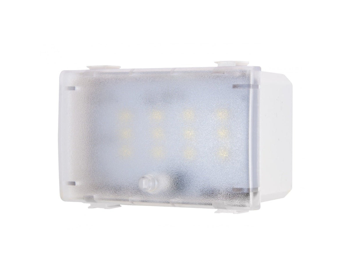Lampada LED segnapasso emergenza 1W compatibile con BTicino Matix - modulo da incasso per supporto e placca compatibile