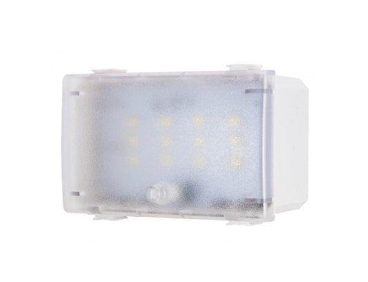 Lampada LED segnapasso emergenza 1W compatibile con BTicino Matix - modulo da incasso per supporto e placca compatibile