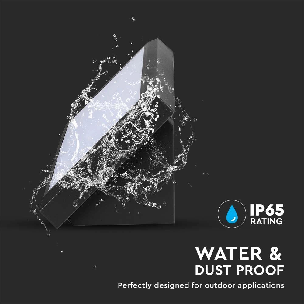 Applique angolare da esterno a incasso 20W IP65 nera