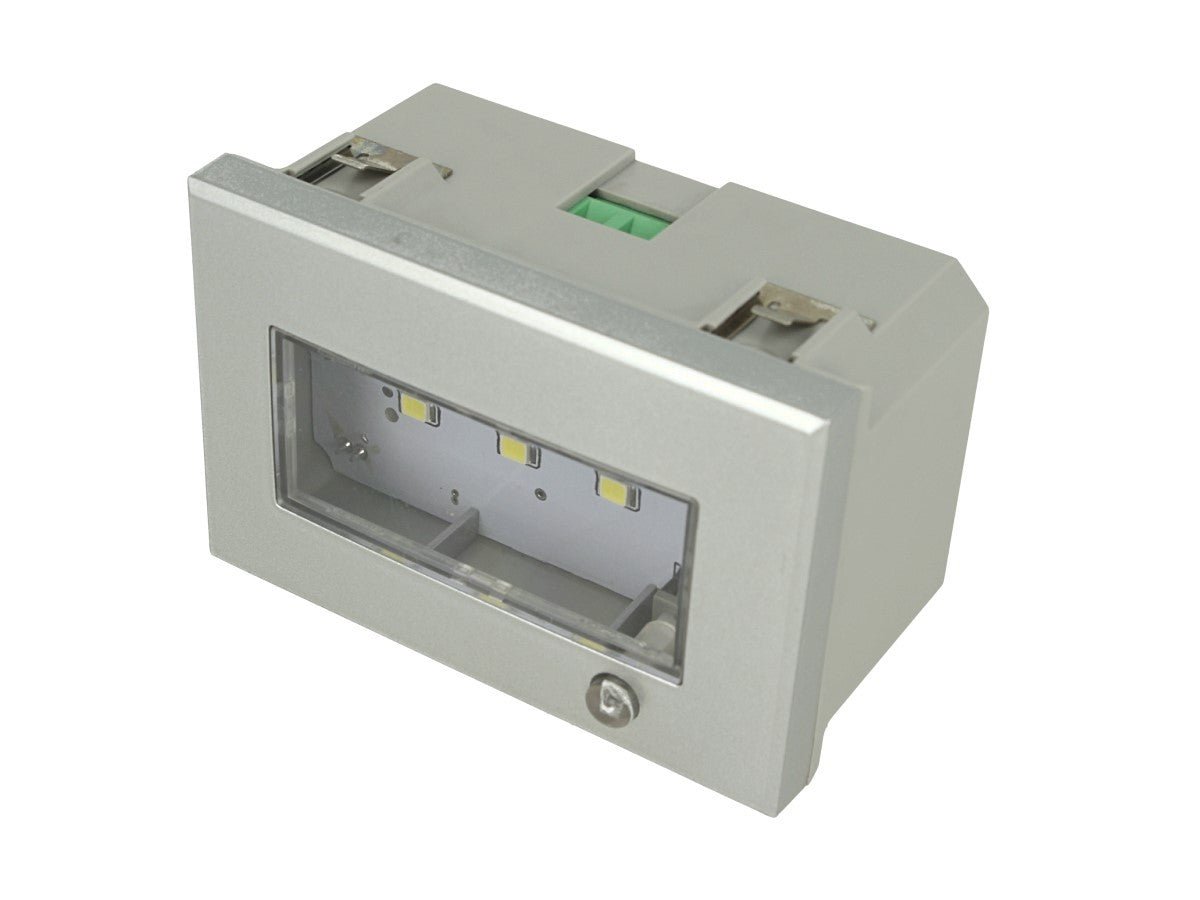 Lampada LED segnapasso emergenza 3W compatibile con BTicino Axolute - modulo da incasso per supporto e placca compatibile