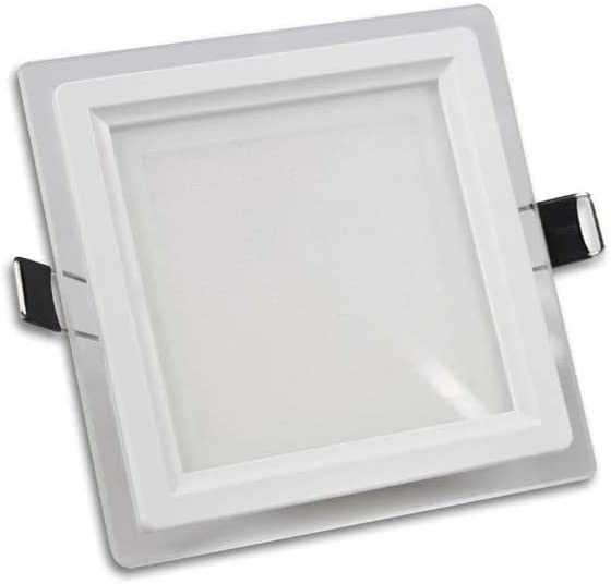 Pannello LED quadrato da incasso CCT 3 in 1 effetto vetro - luce CCT 3 in 1