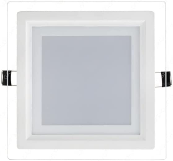 Pannello LED quadrato da incasso CCT 3 in 1 effetto vetro - luce CCT 3 in 1
