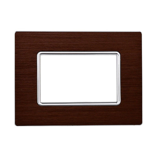 Placca Solar in alluminio satinato compatibile con BTicino Matix - Cornice frontale da incasso