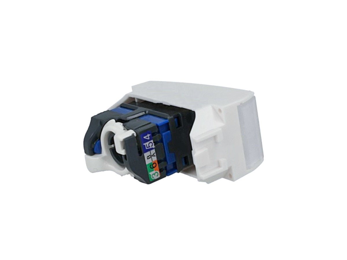 Presa dati RJ45 Cat 6 UTP compatibile con BTicino Living Light e Living International - Bianco - modulo da incasso per supporto e placca compatibile