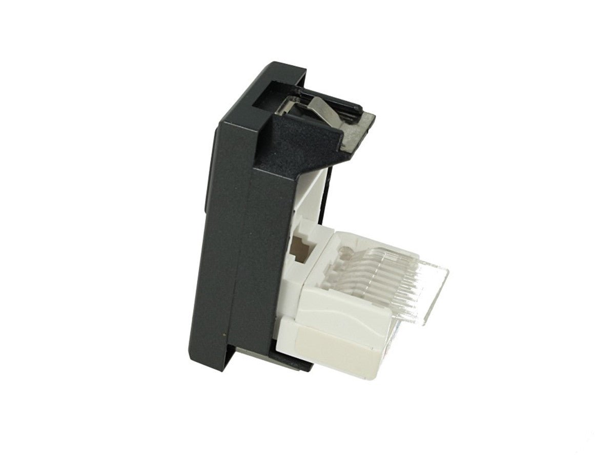 Presa dati RJ45 Cat 5e UTP compatibile con BTicino Axolute - Bianco - modulo da incasso per supporto e placca compatibile