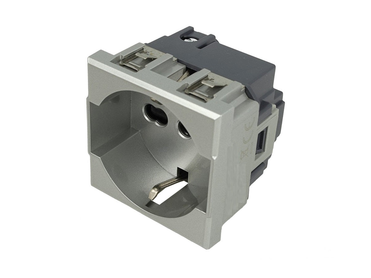 Presa Schuko 2P+T 16A compatibile con BTicino Axolute - Modulo da incasso