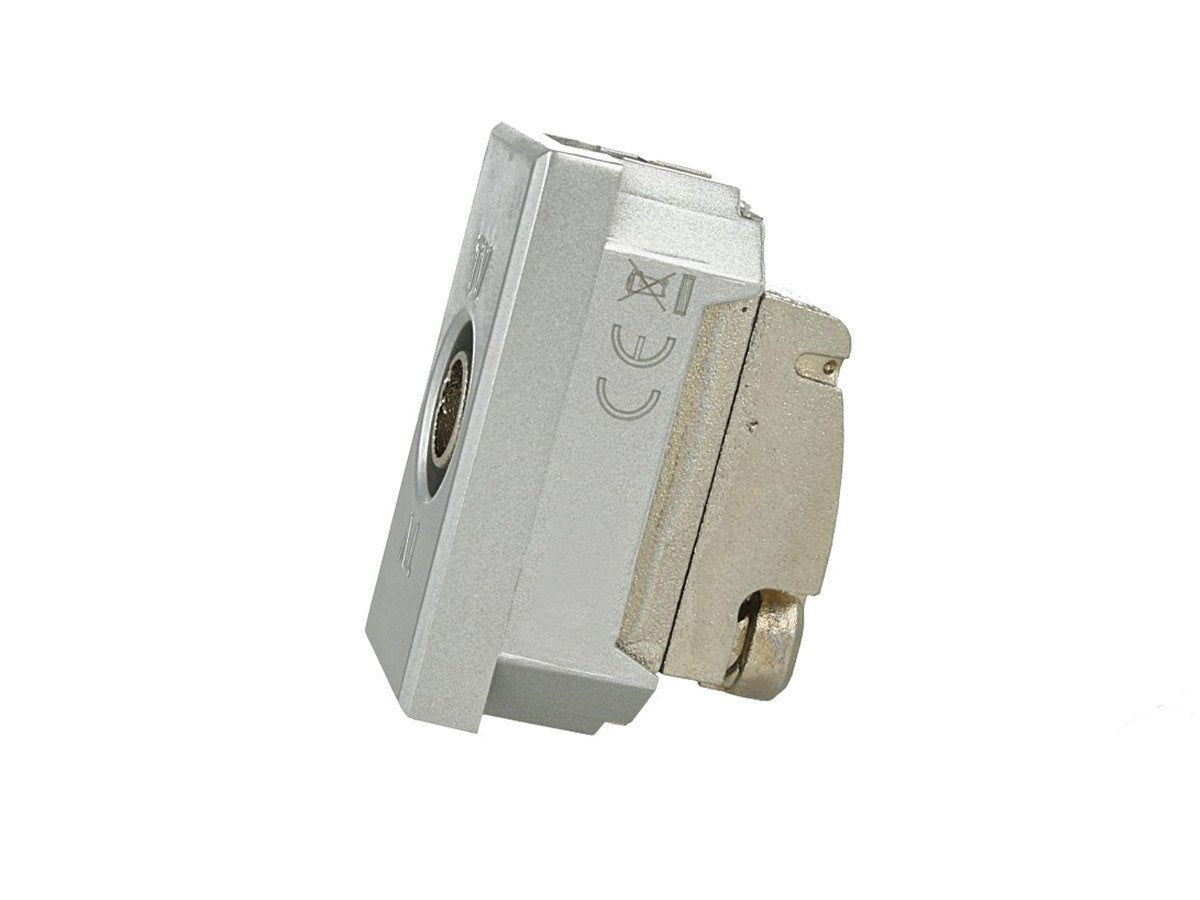 Presa TV passante maschio compatibile con BTicino Axolute - Bianco - modulo da incasso per supporto e placca compatibile