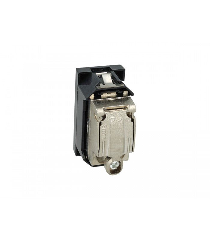 Presa TV passante maschio compatibile con BTicino Axolute - Bianco - modulo da incasso per supporto e placca compatibile