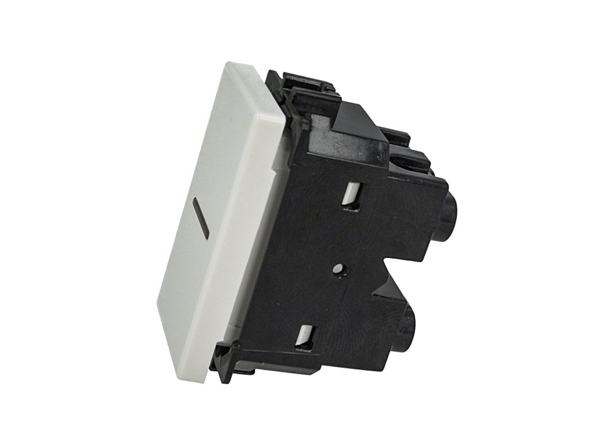 Pulsante assiale 1P compatibile con BTicino Matix - modulo da incasso per supporto e placca compatibile