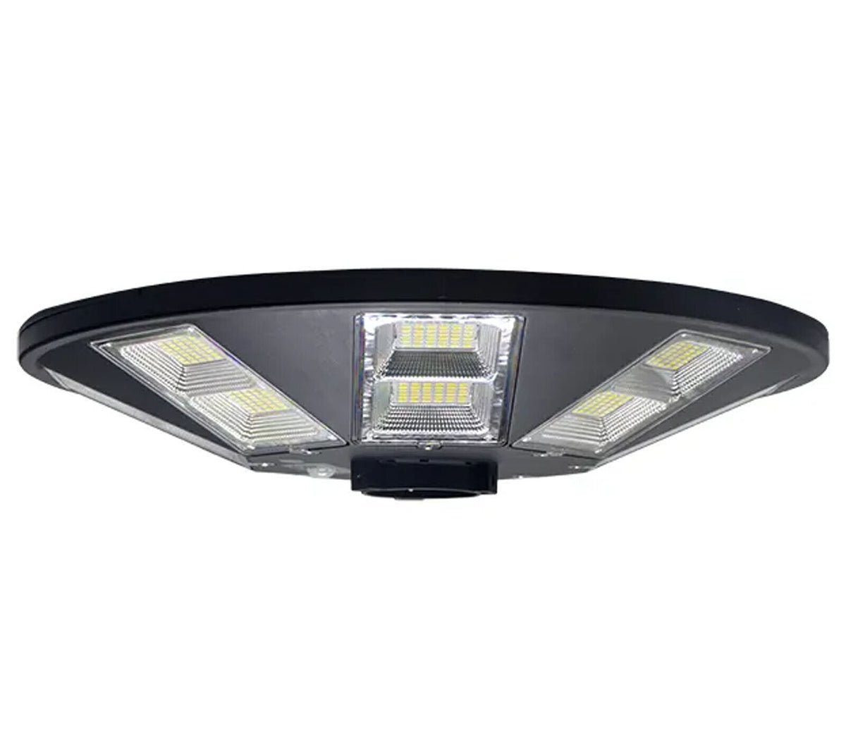 Lampione LED solare 100W da esterno con pannello e sensore - modello UFO