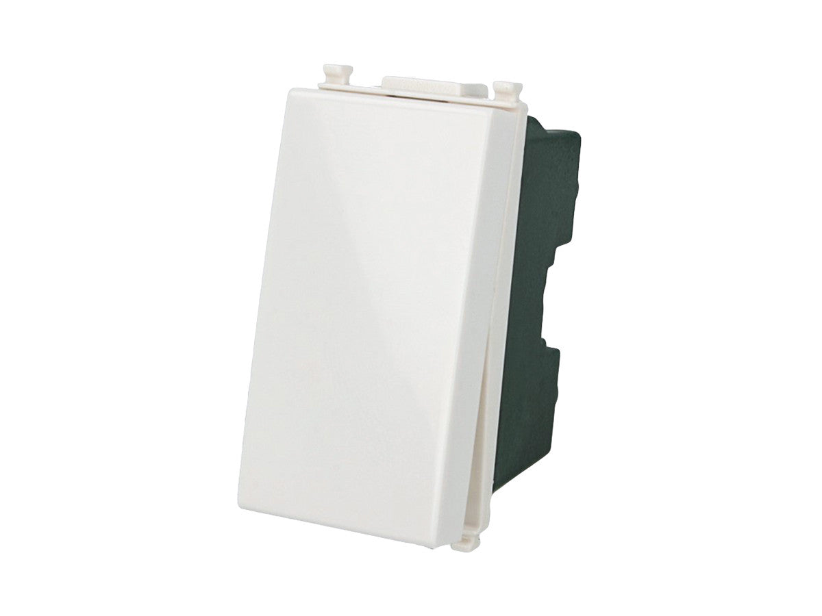 Pulsante NO 1P 16A compatibile con Vimar Arke Bianco - modulo da incasso per supporto e placca compatibile