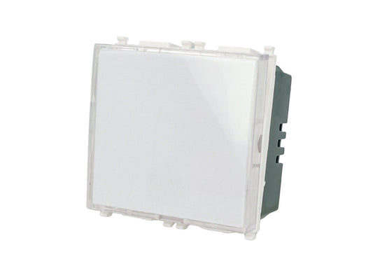 Pulsante portanome per campanello compatibile con Vimar Arke Bianco - modulo da incasso per supporto e placca compatibile