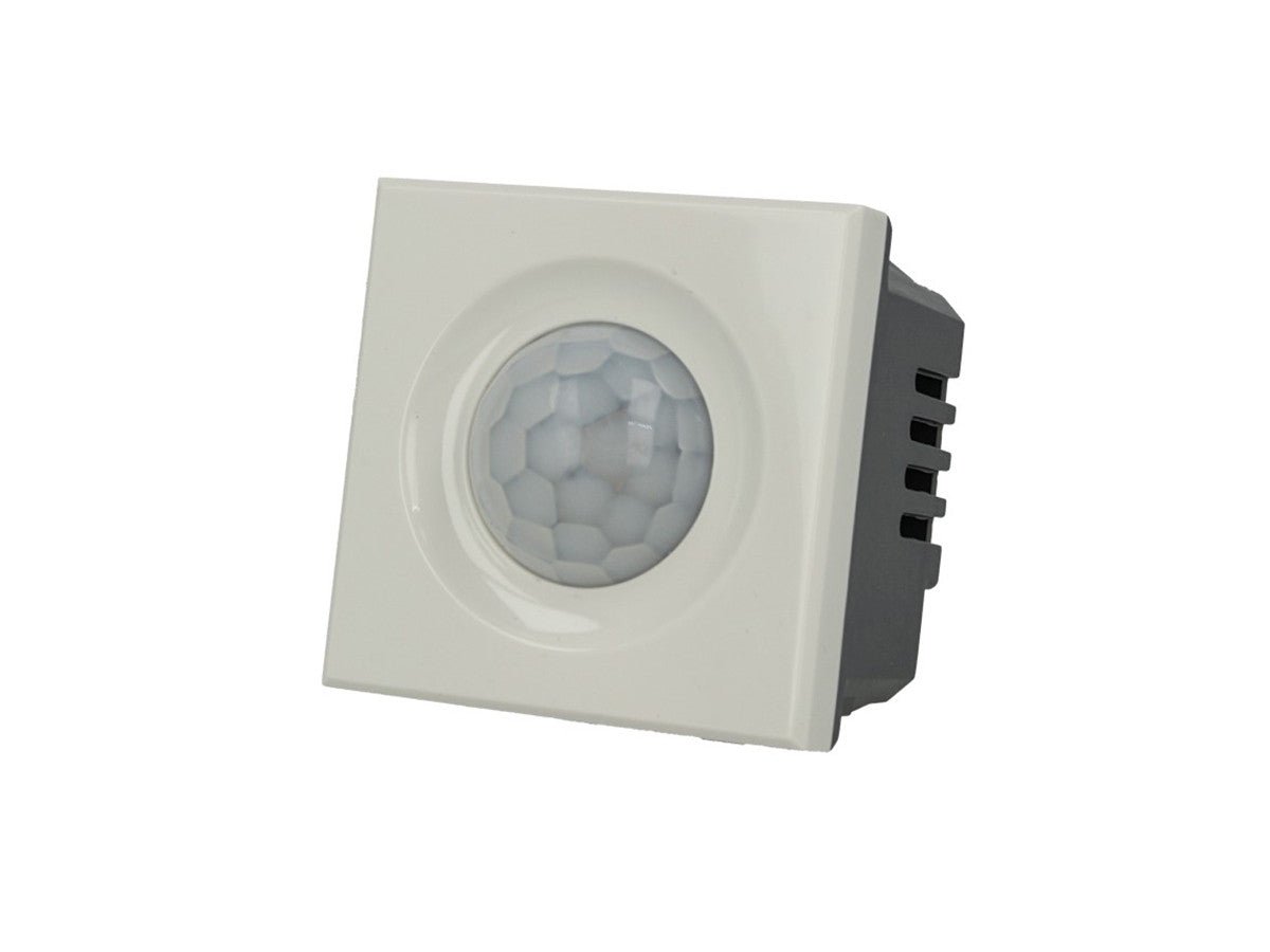Sensore di movimento PIR con timer compatibile con BTicino Axolute - modulo da incasso per supporto e placca compatibile