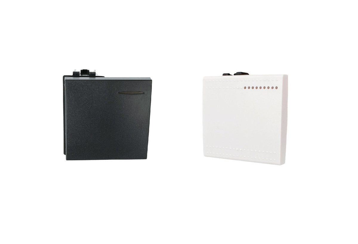 Tasto copriforo 2 moduli compatibile con BTicino Living Light e Living International
