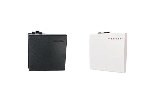 Tasto copriforo 2 moduli compatibile con BTicino Living Light e Living International